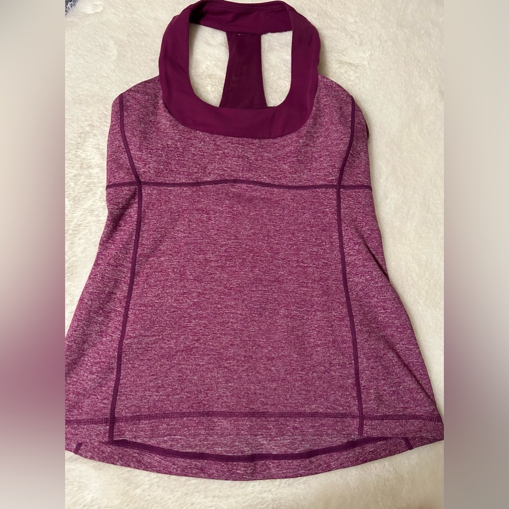 Purple lululemon tank top size 8
